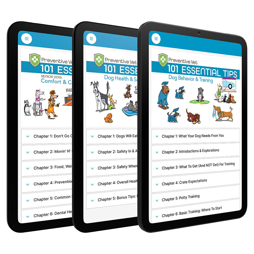 101 Essential Tips Digital Book Combo – Health & Safety + Behavior & Training + Senior Dog