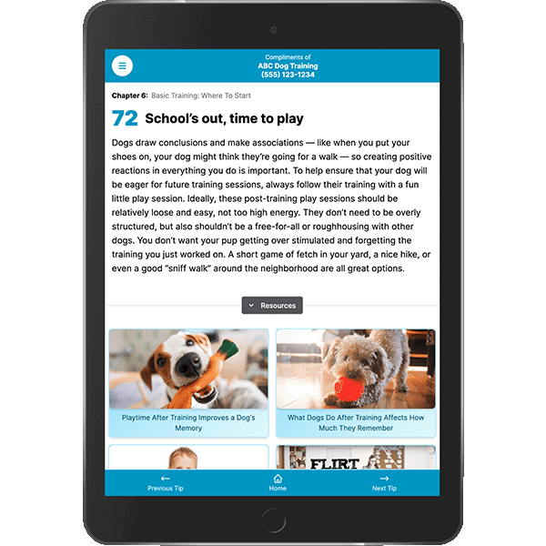 Dog trainer client gifts - digital book